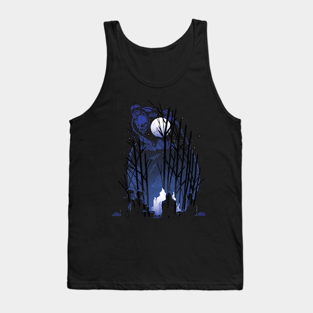 Forest Bear Tank Top by Hmus